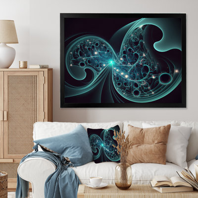 Turquoise Galactic Superstring Space Harmony I - Print