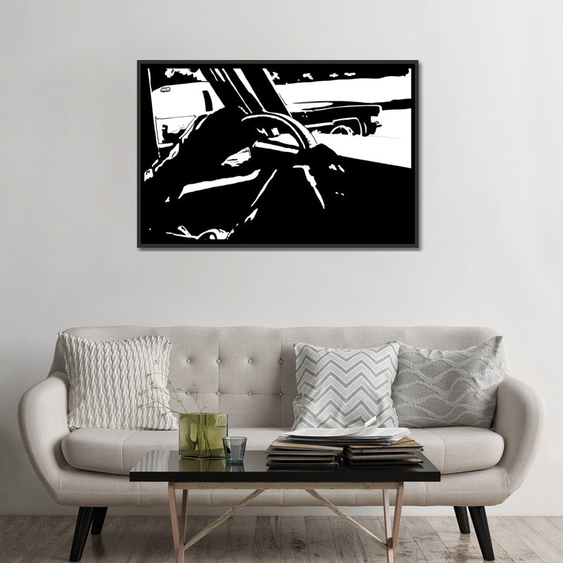 Print, 18" H x 26" W x 1.5" D, Black Framed Canvas, No Mat