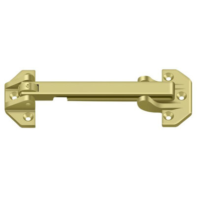Deltana DGSB675U3 6-3/4" Door Guard; Bright Brass Finish