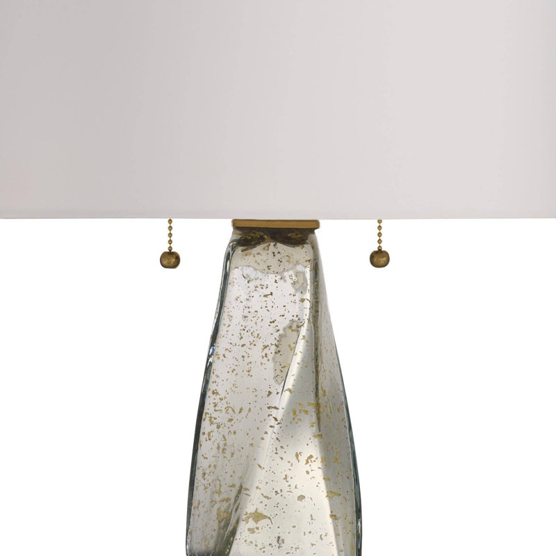 Scylla Table Lamp, Silver Luster