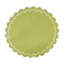 Napperons festonnés en coton (ensemble de 4) - Napperons de table ronde à bords ondulés superposés pour table de salle à manger, de réception et de tous les jours, 15 po-1439612647