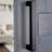 Ageless Iron Complete Barn Door Kit with Roller Grip and Flush Pull in Black Iron