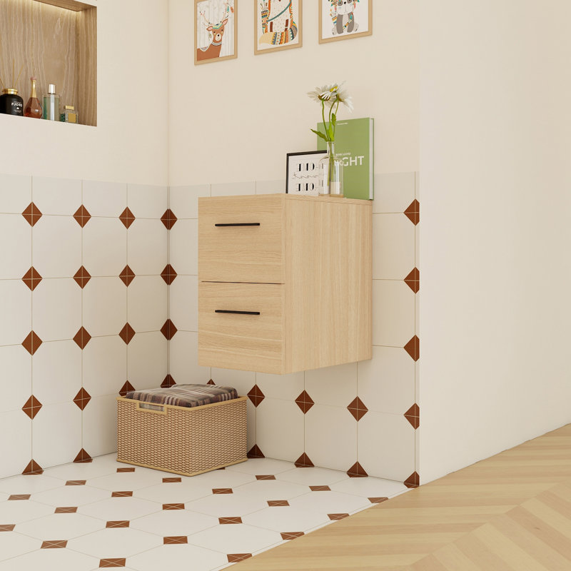 12" Floating Bathroom Vanity Drawer Base