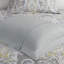 Édredon pour très grand lit gris avec accents décoratifs et confort 100% coton-119106383