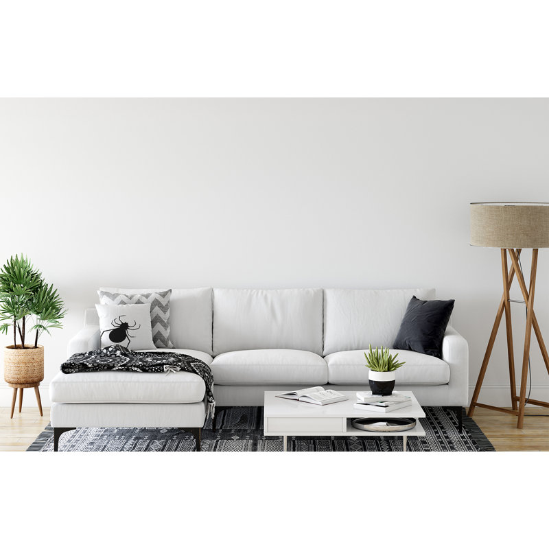 Reversible Throw Pillow, 18" x 18", White