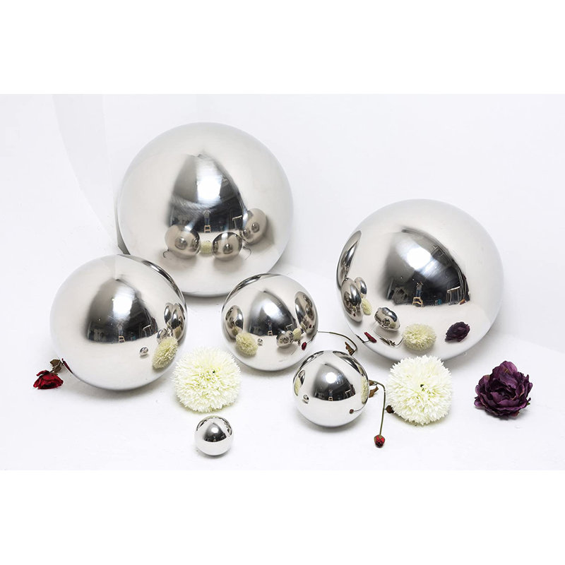 Selas Metal Abstract Gazing Ball, 10cm H x 10cm W x 10cm D