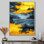 Encre jaune et gris Olethea Dream Fragments II - fauvisme