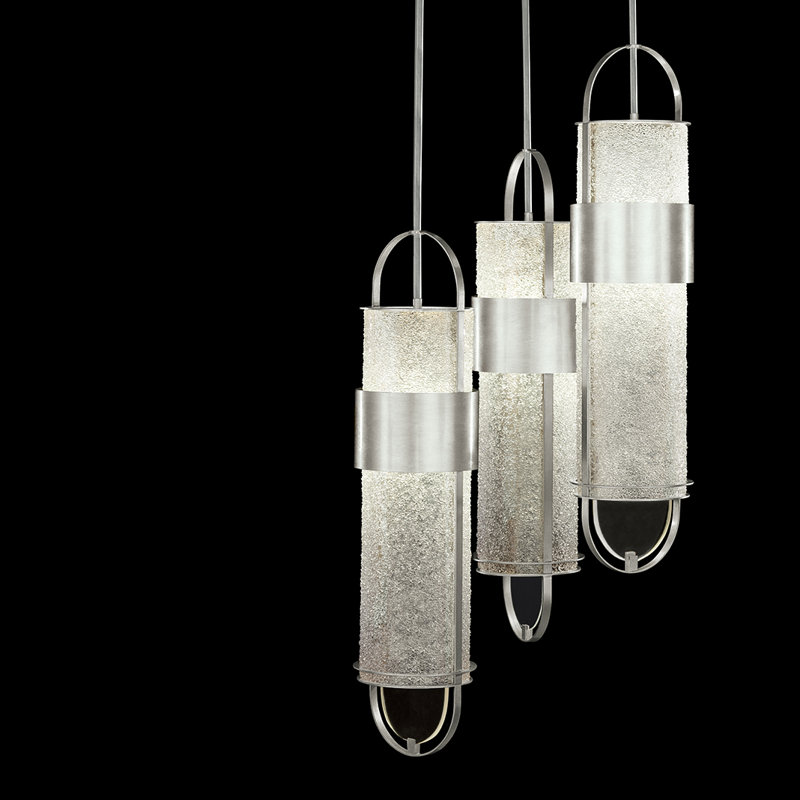 Bond 6 - Light LED Pendant, Silver, Clear