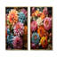 «Beautiful Pastel Zinnias Blooms I», ensemble de 2 reproductions d'art mural-2090847743-2090847730