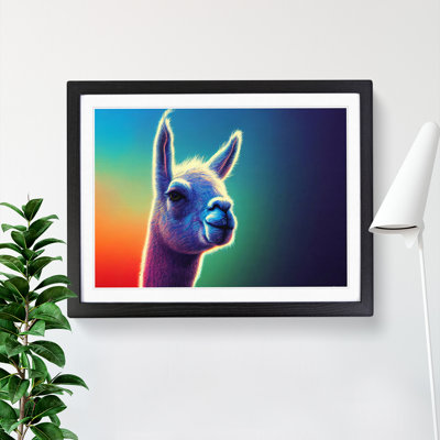 Llama In Colour Vol.1 - Single Picture Frame Print