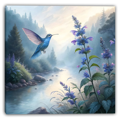 River Jewel - Hummingbird in Tranquil Valley