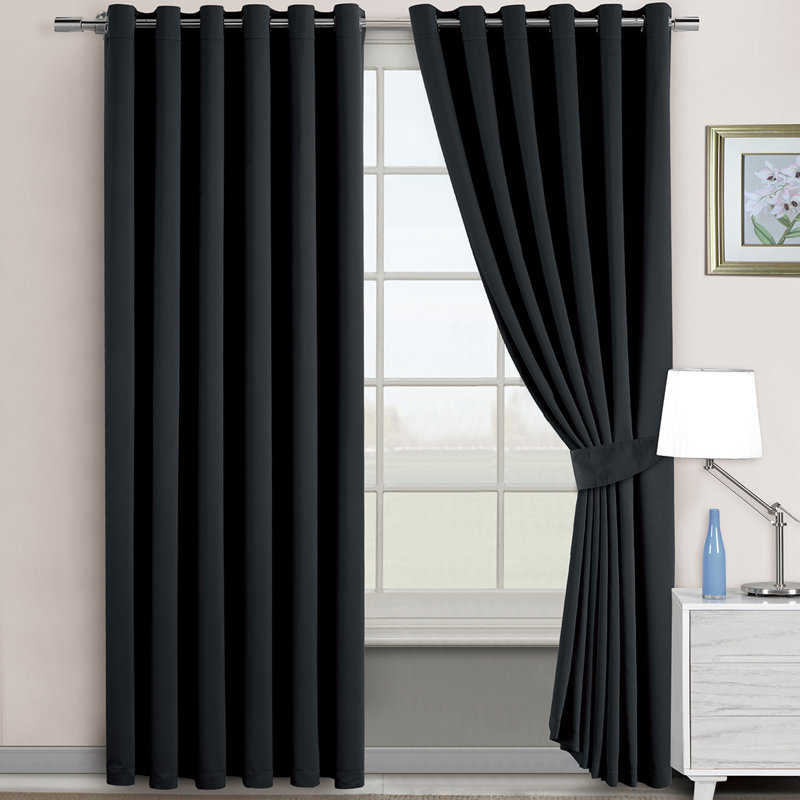 Pair, 167cm x 137cm , Black