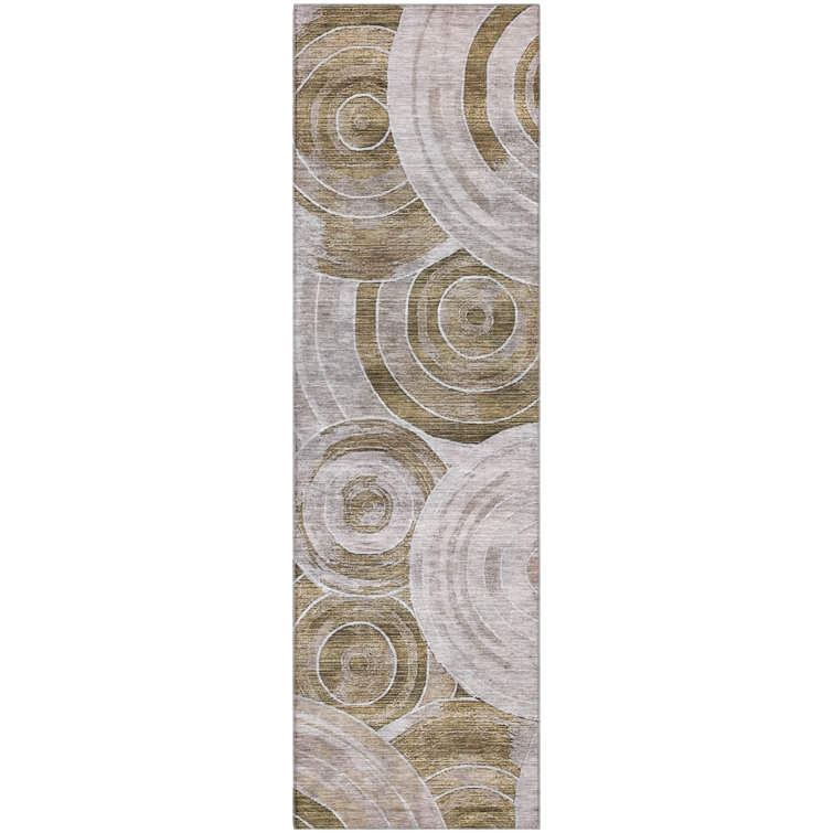 Premium Machine Washable Lubbers AMF1750 Geometric Rug