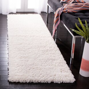 Ivory Shag Rug 3x5, Small Flokati Carpet 3 x 5, Shaggy Shimmer