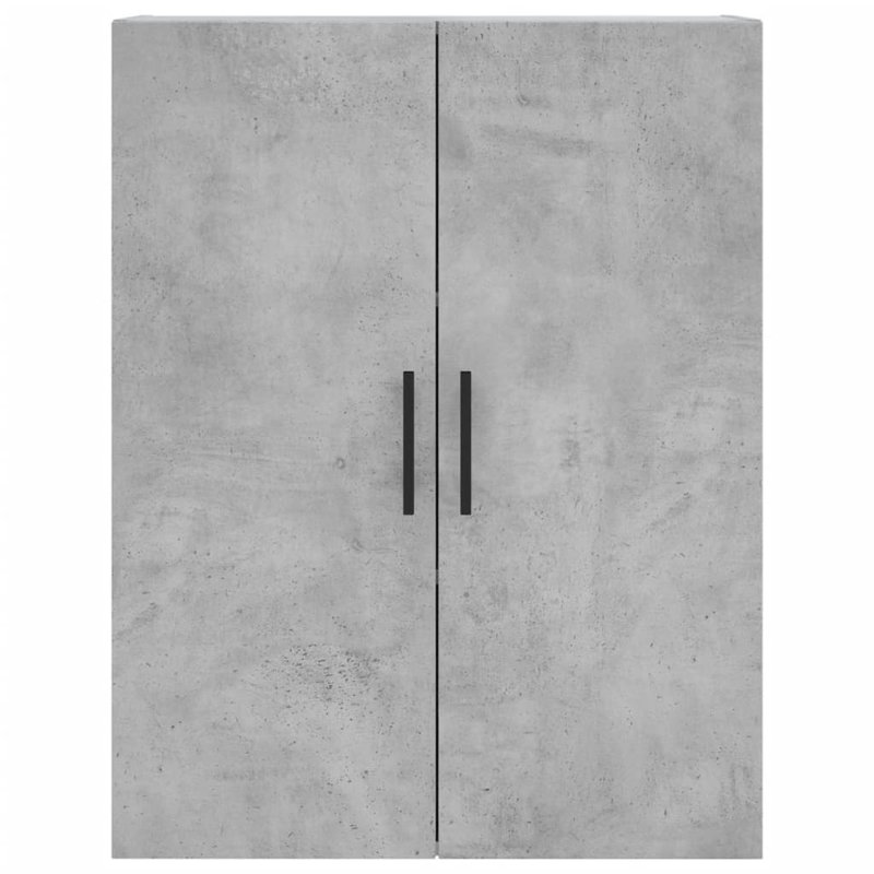 Muftah Highboard 69.5x34x180 cm Engineered Wood, Concrete Grey
