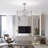 Quara 26 Inch Modern Glam Modern Crystal Ceiling Fan 6 Light with Remote