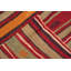 Tapis rayé multicolore vibrant 5 x 8