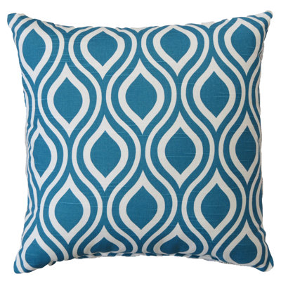 Geometric Cotton Reversible Throw Pillow