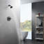 Stilleto Collection Shower Trim Only: 3-Function 4" Round Shower Head, Single Handle Set & Rough-in Valve Included - Oil Rubbed Bronze-36865917