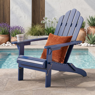 Chaise pliante en bois avec accoudoirs