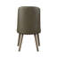 Ensemble de 2 chaises d'appoint Waylon en cuir synthétique gris et finition chêne gris