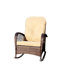 Chaise berçante d'extérieur en osier à assise large (sans la table)-1071126820