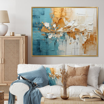 Geerken Transcendent I - abstrait, collage, art mural pour le salon