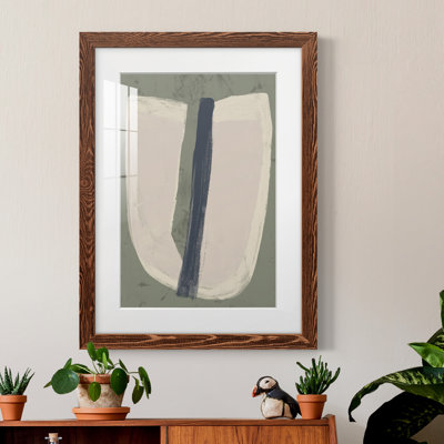 Tranche de papier III - peinture encadrée