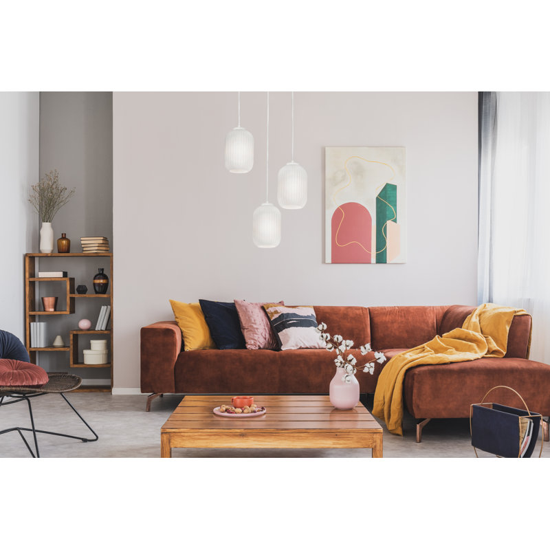 Darval 3 - Light White Cluster Pendant