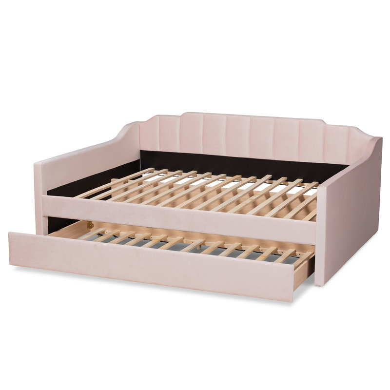 Lit de jour avec couchette Callao, Rose, Grand
