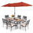 6 - Person Patio Dining Set with Rectangular Table , Cushions Included-1448359425