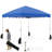 10 X 10 FT Pop up Canopy Tent Portable Foldable Patio Shelter w/ Wheeled Bag Blue-118248335