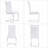 Modern Faux Leather Cantilever Dining Chairs with Chrome Base (Set of 4)-108344481-92179337-98548425