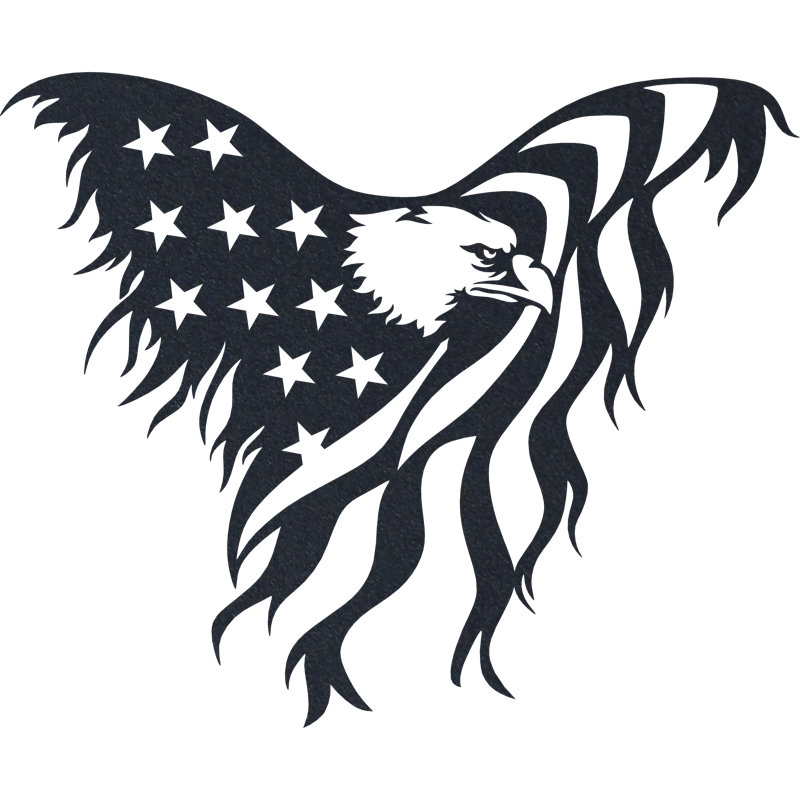 American Eagle Wall Décor, 21.3" H x 26" W x 0.06" D