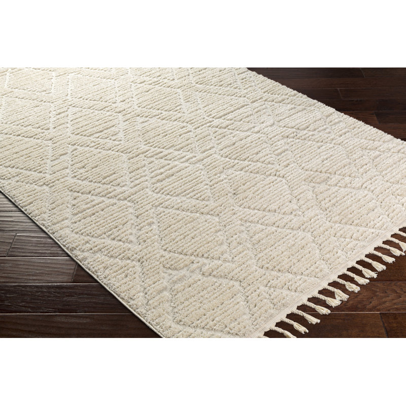  Power Loom Cream Rug, Rectangle 160 x 213cm