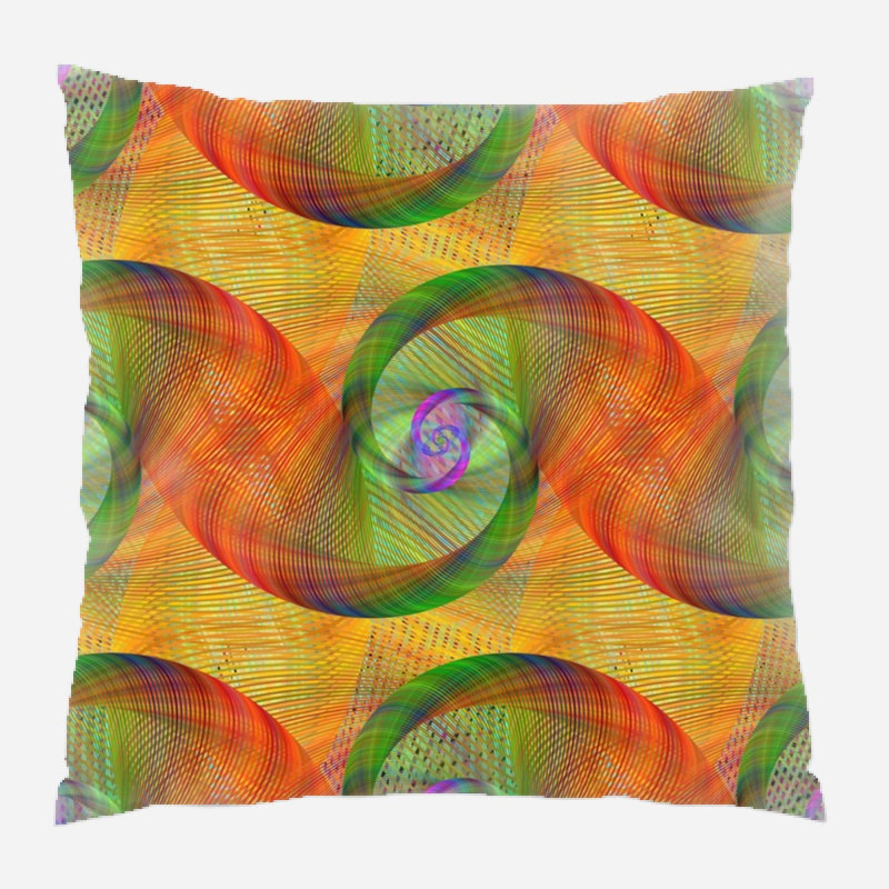 Coussin décoratif à tourbillon, Intérieur