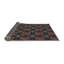 Tapis rouge/noir tissé à la machine-1714595996