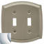 Colonial 2-Gang Toggle Light Switch Wall Plate-3920033