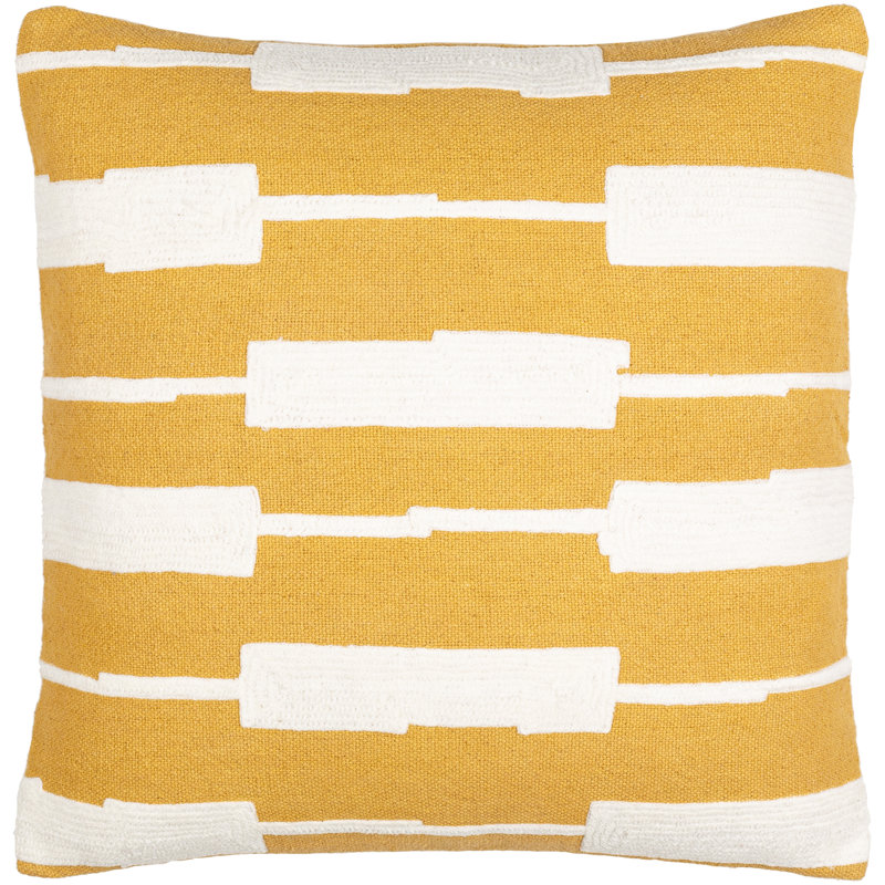 Jason Wu Maize Pillow Cover & Insert, 18" x 18", Polyester/Polyfill