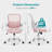 Azaryia Ergonomic Mesh Commercial Use Office Chair Task Chair with Flip-Up Armrest-1191188584
