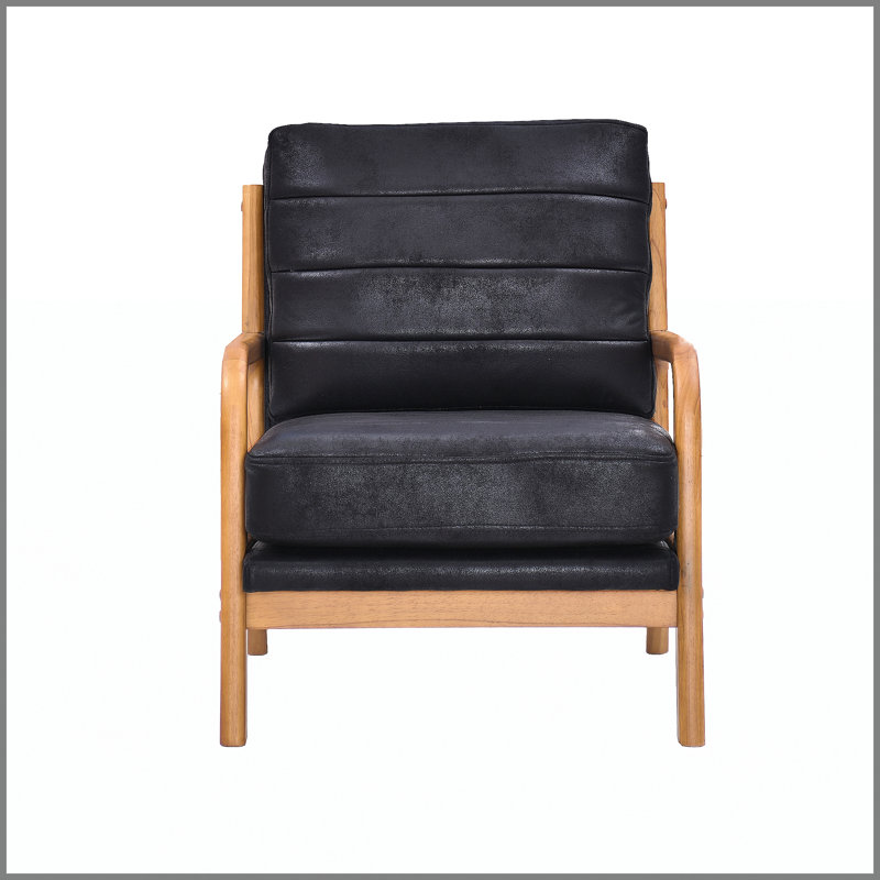 Fauteuil en aluminium et tissu, Noir