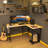Hussan 50" Wide Reversible L-Shape Desk with Storage Bag-64800579-52885020