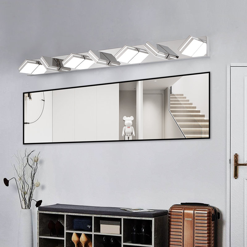 Dimmable LED Vanity Light Fixture 5500K, Chrome, 7 Lights