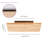10.6" Modern Farmhouse Rectangular Wood LED Flush Mount Ceiling Light