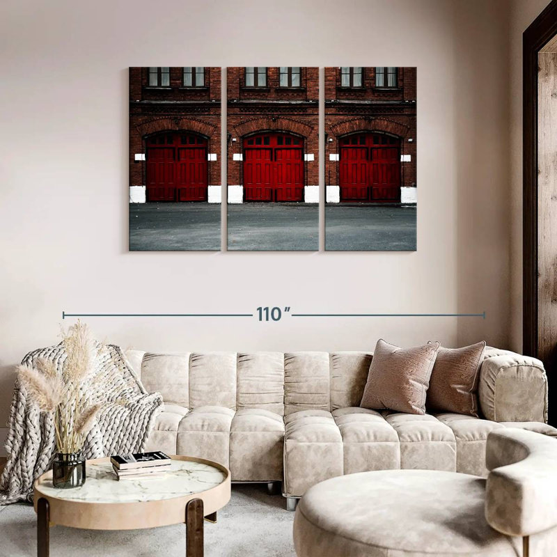 Fire Station, 48" H x 74" W