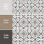 Riviera octogone garde gris avec taco 7-7 / 8 po X 7-7 / 8 po Carreau de porcelaine pour plancher et mur-112666039