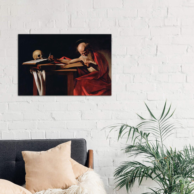St Jerome Writing, C.1605 - Print on Canvas, Wrapped Canvas, 101.6 cm H x 66.04 cm W x 3.175 cm D