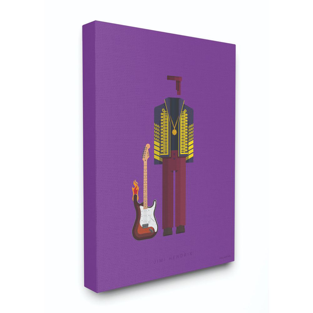 " Jimi Hendrix Famous People Characters Fashion Design " Stupell Industries