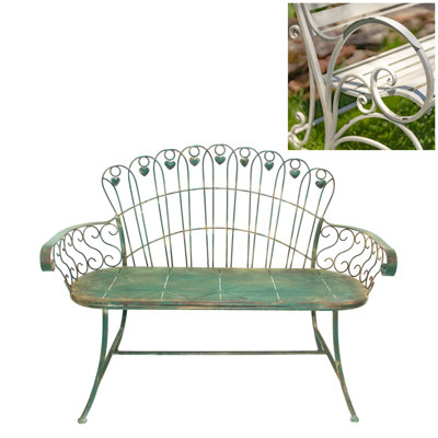 Banc de jardin 47,2 "en métal antique toulouse 4775"