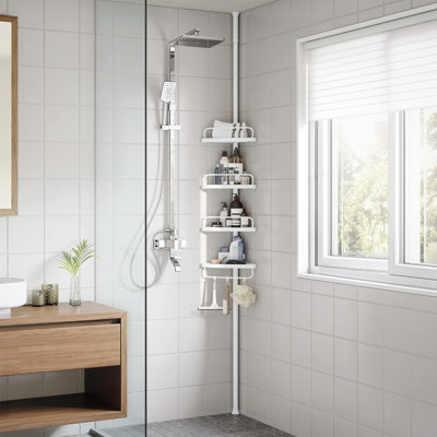 Maruice Plastic / Acrylic Tension Bathroom Shelves